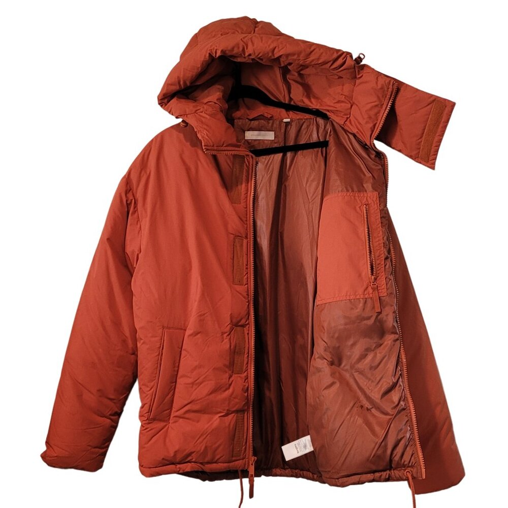Standard Cloth Men's Oversized Lined Hooded Puffer Jacket Size Small